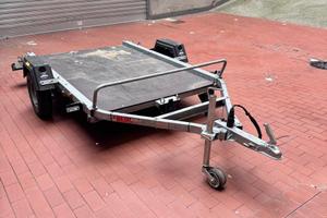 Carrello rimorchio pianale Ellebi portamoto/merci