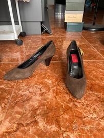 tacco donna n 39 e mezzo in vero cuoio marroni