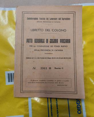 Libretto del colono