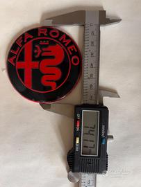Fregio adesivo Alfa Romeo 74 mm Cofano /baule red
