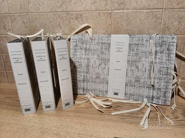 10 cartelle per archivio pratiche con lacci