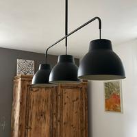 Lampadario a 3 luci in stile industiale
