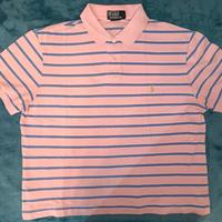 Polo Ralph Lauren original rosa blu a strisce (L)