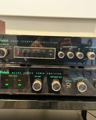 McIntosh C504 PRE e MC502 FINALE