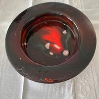 Piatto in vetro soffiato