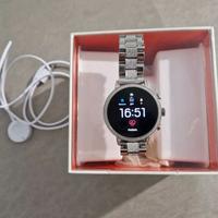 smartwatch acciaio fossil