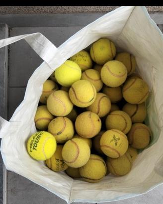 palline da tennis usate