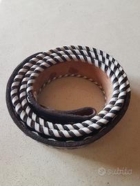 Cintura in pelle stile western 