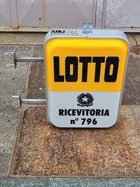 Insegna bifacciale a bandiera LOTTO 