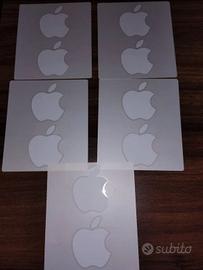 Set 10 adesivi Apple Nuovi