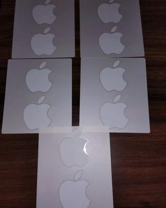 Set 10 adesivi Apple Nuovi