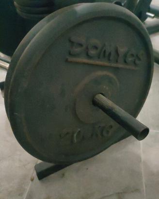 2 Dischi pesi in ghisa 20 kg Domyos