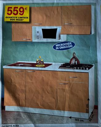 Cucina uniblock nuova