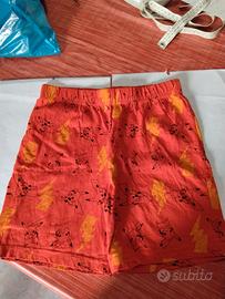pantaloncino pigiama bambino Pokemon 9-10 anni