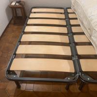 Reti a doghe letto singolo complete di materasso