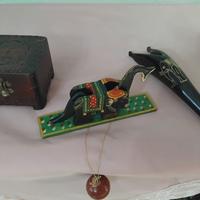 Lotto 3 pezzi decorativi - artigianali ed etnici