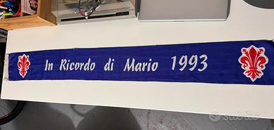 Fiorentina, memorabilia sciarpa ricordo di Mario