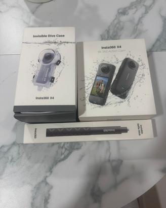Insta360 x4 + accessori