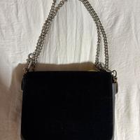Borsa O bag originale, nera con patta in velluto