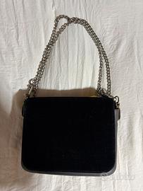 Borsa O bag originale, nera con patta in velluto