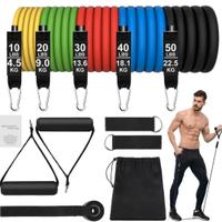 Elastici fitness 150lb con accessori - A&Psport 