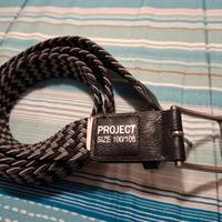 cintura elasticizzata grigia e nera cm. 100-105