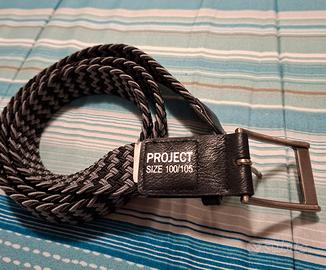 cintura elasticizzata grigia e nera cm. 100-105