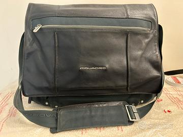 Piquadro Messenger Link Pelle e tessuto