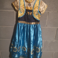 Costume Anna- Frozen 6-8 anni