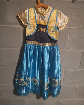 Costume Anna- Frozen 6-8 anni