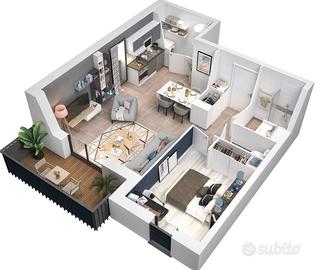 Grazioso bilocale in zona Ippodromo a Varese