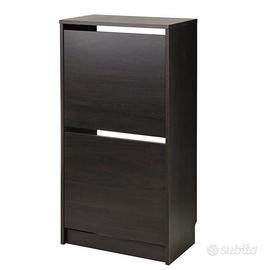 SCARPIERA BISSA DUE SCOMPARTI NERA (2Pz)