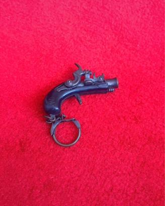 Portachiavi Vintage Miniatura Pistola Derringer