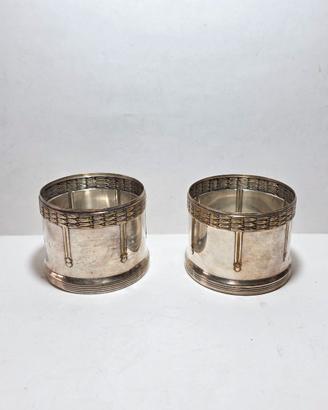 Coppia Sottobottiglie WMF Britannia Metal OX 1905