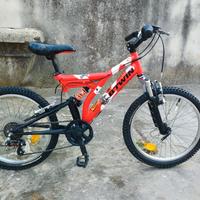 Bicicletta 20 pollici bi ammortizzata 