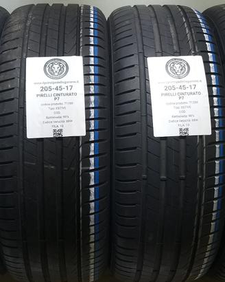 4 GOMME 205 45 17 PIRELLI A71289