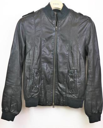 Giacca pelle gold case rocco fraioli tg 46 48 usat