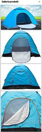 tenda da campeggio a cupola a 3 postii