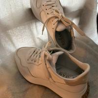 Sneakers hogan in pelle e canvas