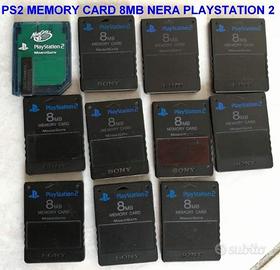 Memory card ps2 8mb nera playstation 2