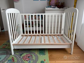 Lettino Erbesi e materasso Italbaby viroclean