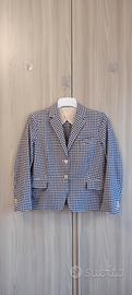 Blazer GANT Ruggero Gingham scacchi blu bianco M
