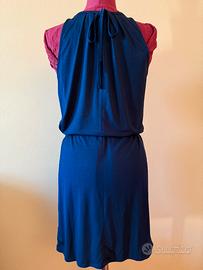 Abito blu con lurex
