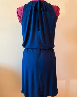 Abito blu con lurex