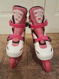Pattini a rotelle bambina taglia 31-35