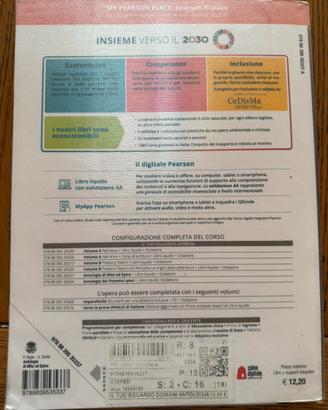 9788839535337 libro di testo Antologia di mito ed