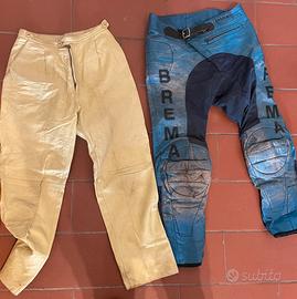 Coppia Pantaloni pelle vintage anni 70