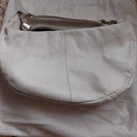 Borsa in pelle bianca