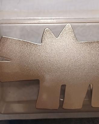Keith Haring pinza fermacarte in metallo