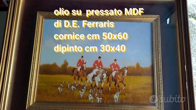 MACCHIAIOLI LA CACCIA di D. E. Ferraris